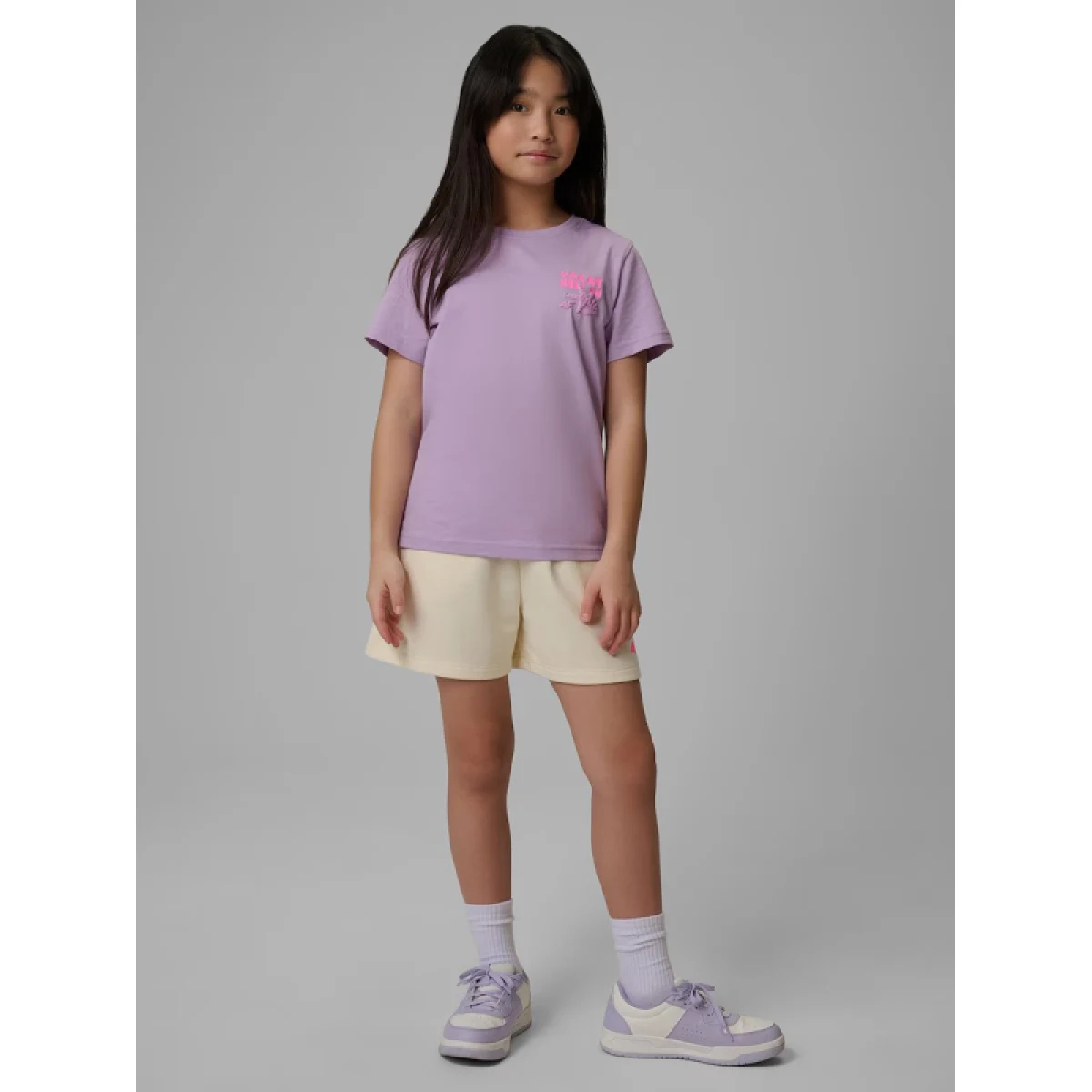 Dievčenské tričko s krátkym rukávom 4F JUNIOR TSHIRT F2939-52S-LIGHT VIOLET · záber 5