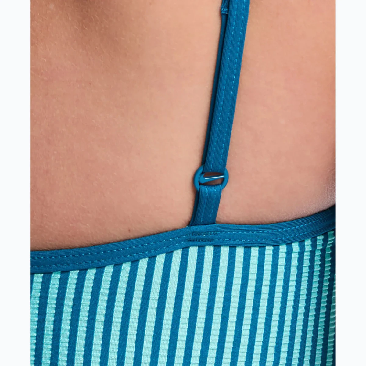 Női egyrészes fürdőruhák NIKE SWIM Ripple Texture BLEACHED TURQ · záber 5