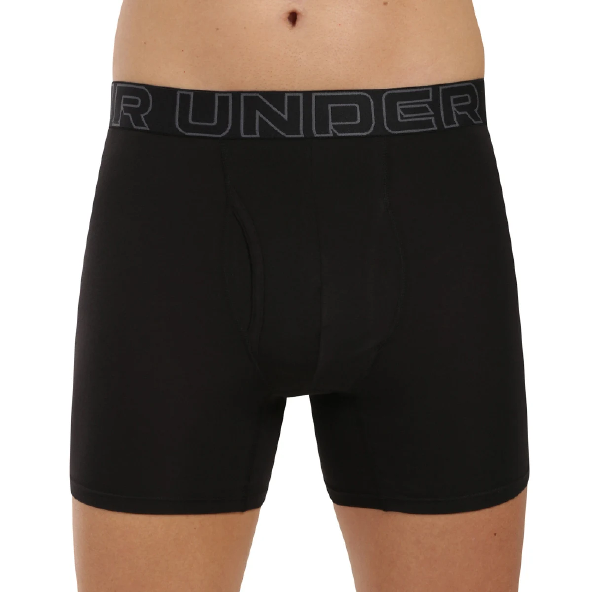 Pánske boxerky UNDER ARMOUR 3 PACK-UA PERFORMANCE COTTON - PRINT 6 inch-GRN · záber 2