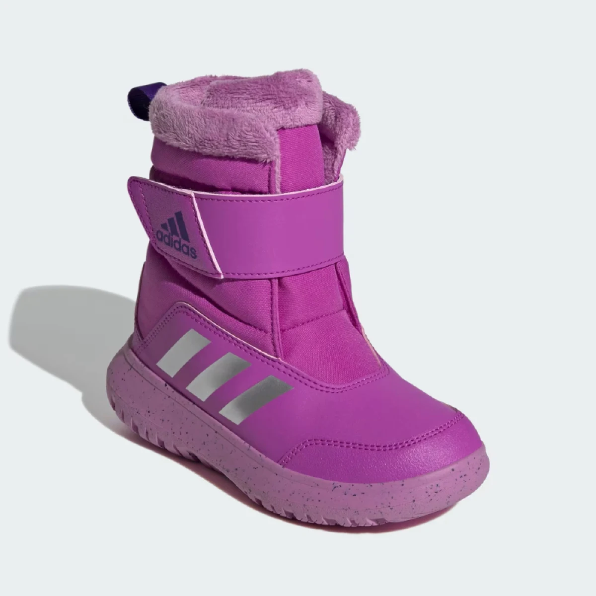 Dívčí vysoké zimní boty ADIDAS Winterplay purple burst silver metalic preloved purple · záber 3