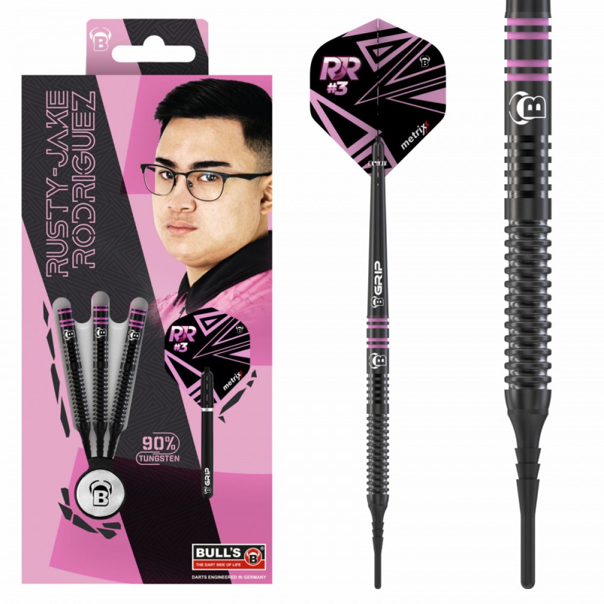 BULL'S Rusty-Jake Rodriguez Soft Dart 20G · záber 1