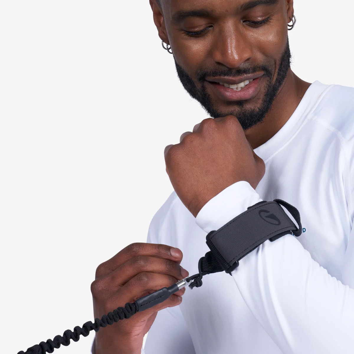 DECATHLON Leash s manžetou na wing foil 220 cm bez · záber 1