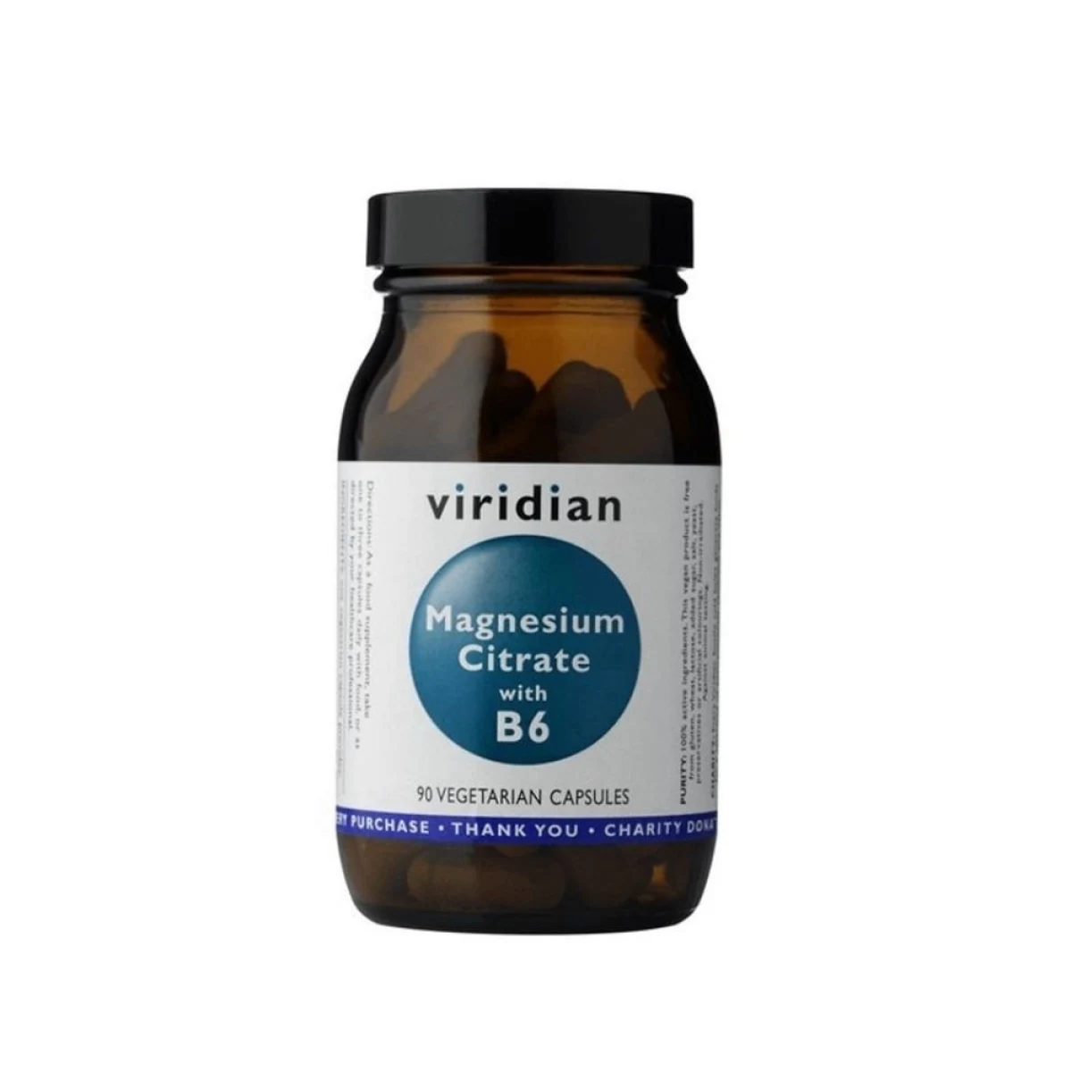 Horčík s vitamínom B6 Viridian 90 kapsúl · záber 1