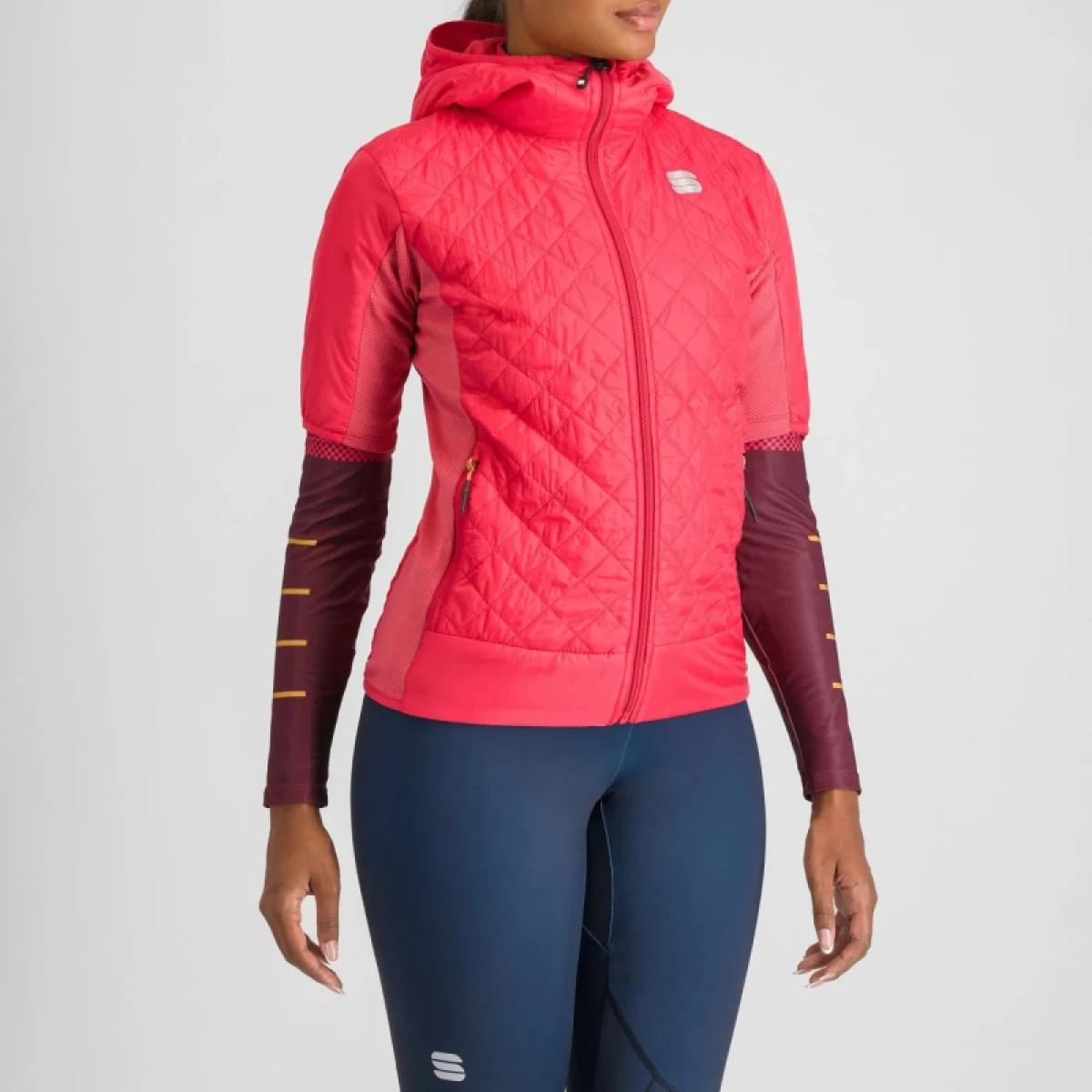 Dámská běžecká bunda SPORTFUL Rythmo w puffy, raspberry raspberry · záber 4