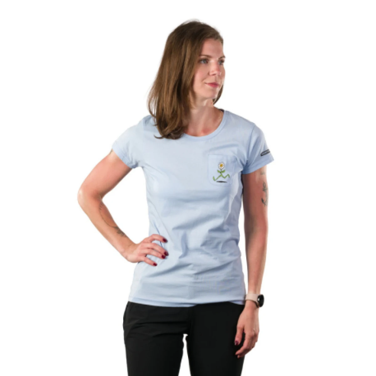 Női rövid ujjú túrázó póló NORTHFINDER MARYB-396lightblue · záber 1