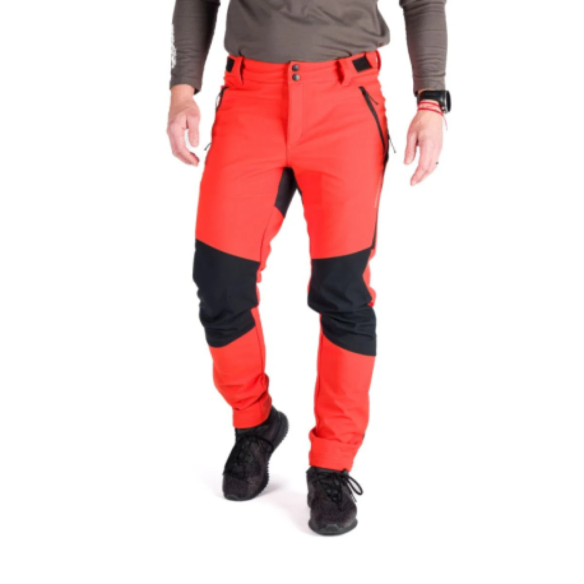 Pánske turistické zateplené nohavice NORTHFINDER ANATOL-170orangeblack · záber 1