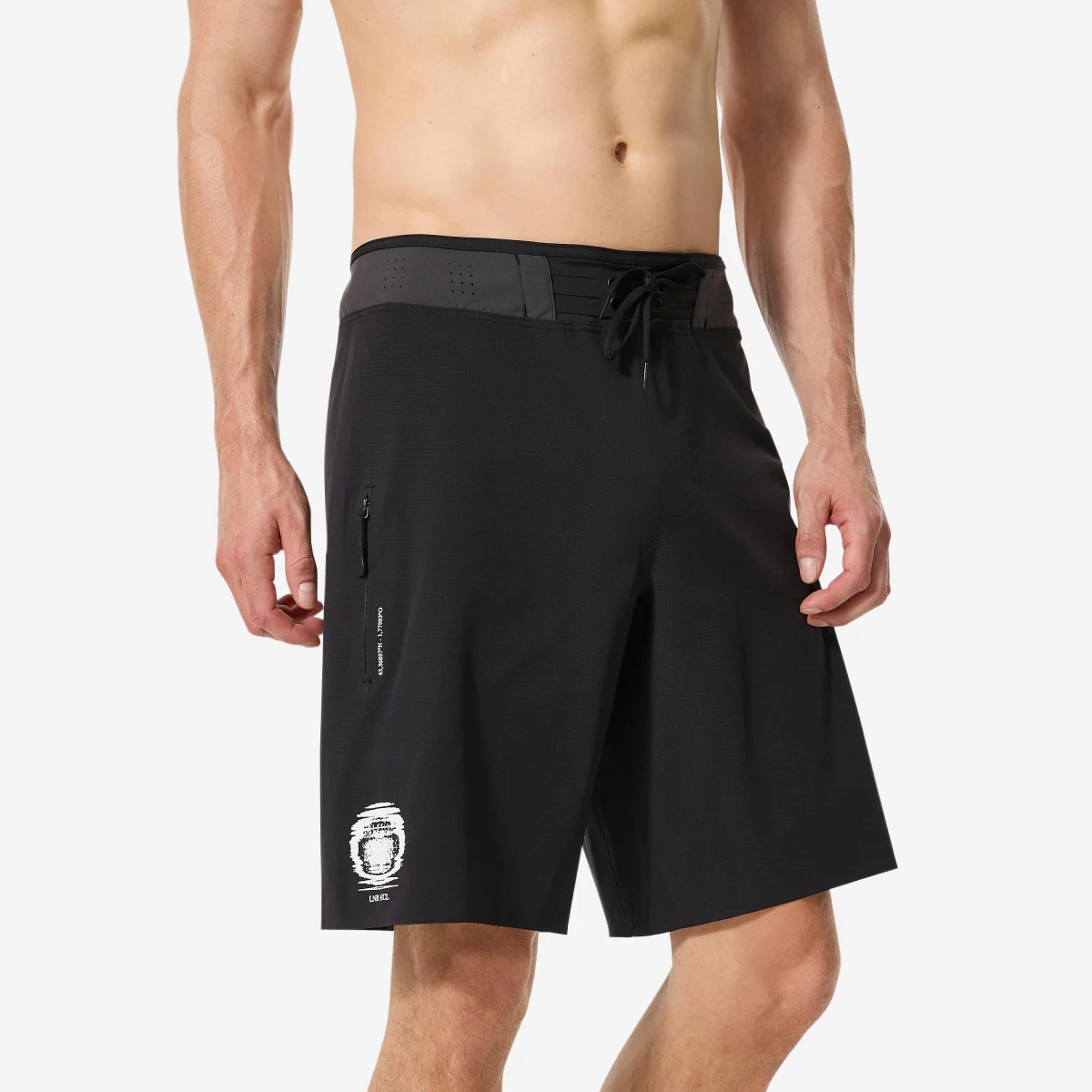 DECATHLON Pánske boardové šortky na surfovanie 900 LNR ECL čierne S-M · záber 1