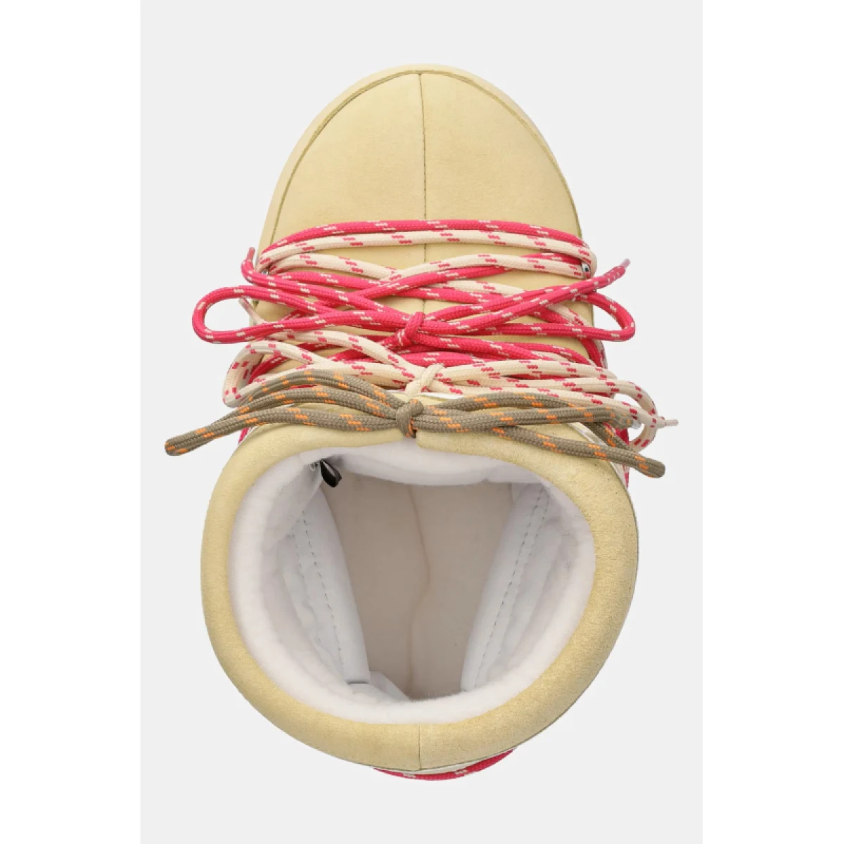 Dámské nízké zimní boty MOON BOOT MB ICON LOW SUEDE LACES-B021 LIGHT YELLOW · záber 5