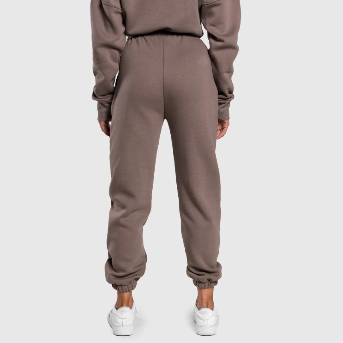 Dámske oversized tepláky Iron Aesthetics Simone, hnedé · záber 4