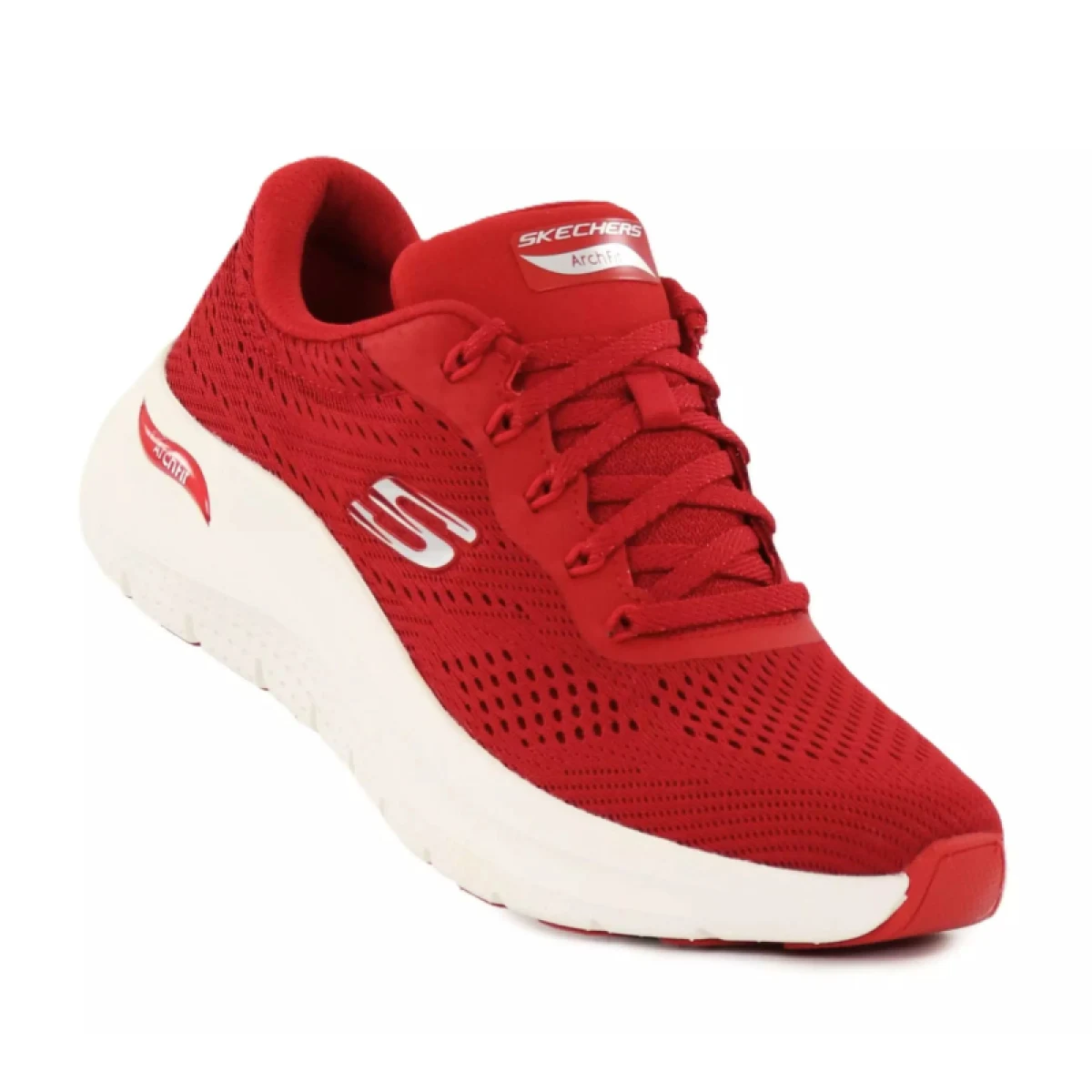 Dámska rekreačná obuv SKECHERS Arch Fit 2.0 Big League W red white · záber 4