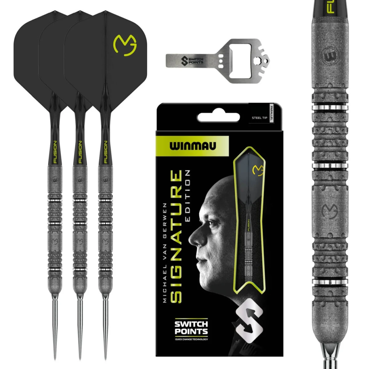 dart szett Winmau Michael van Gerwen Signature Edition Switch Point 90%, 22g · záber 1