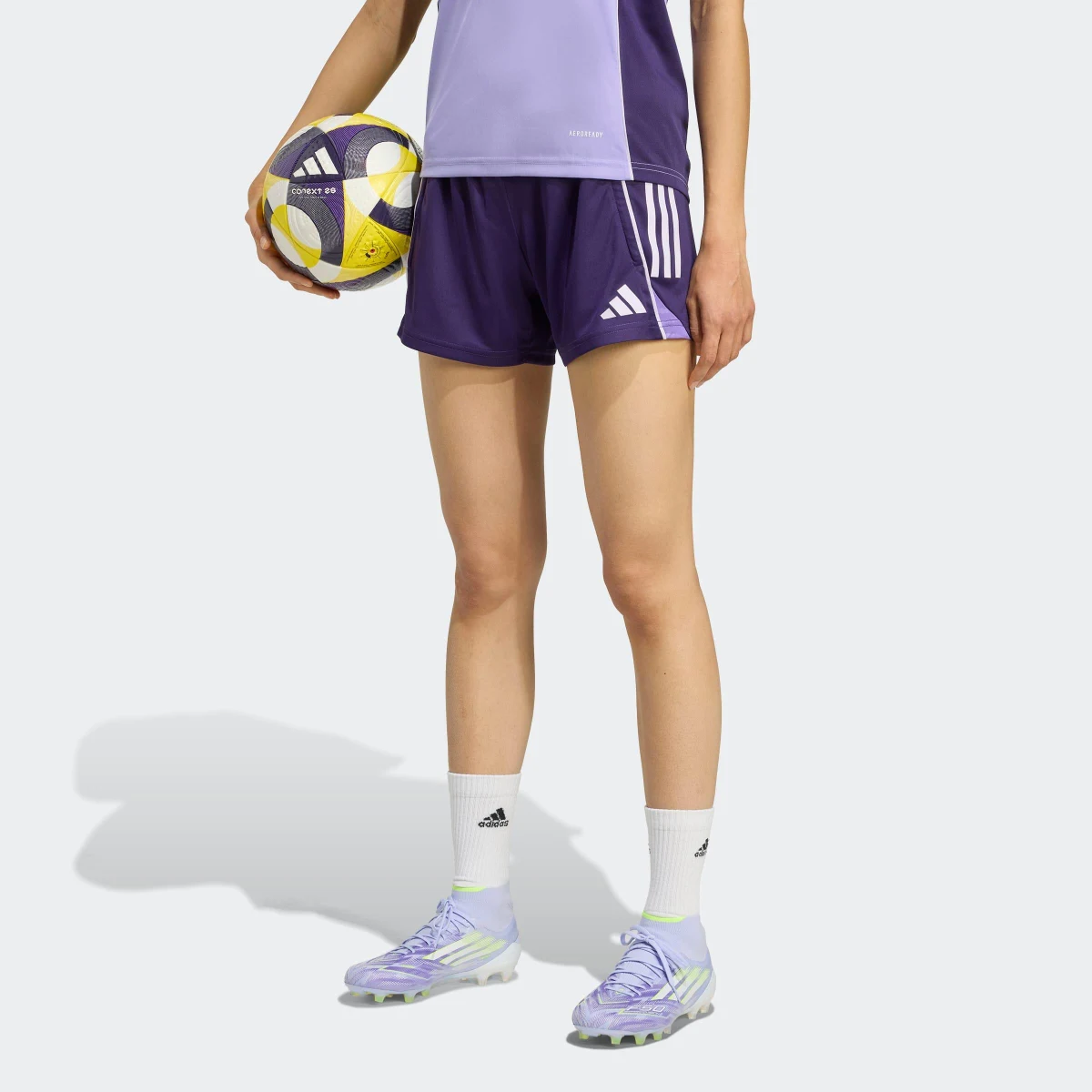 ADIDAS ADIDAS dámske šortky Tiro 25 Compétition fialové XS · záber 2