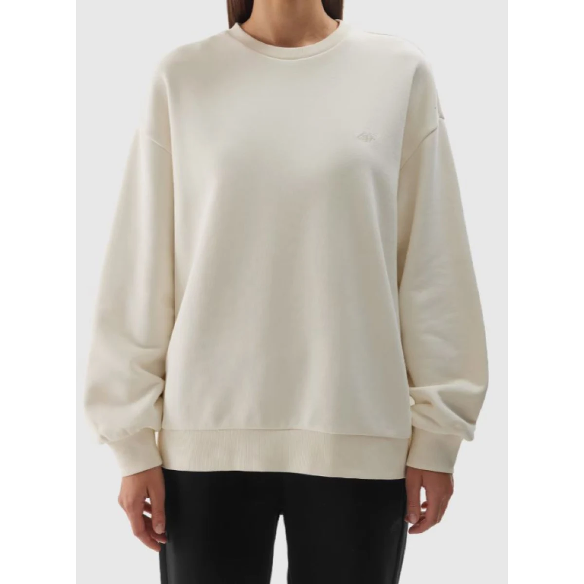 Pánská mikina 4F SWEATSHIRT-WAW24TSWSU1313-11S-OFF WHITE · záber 5