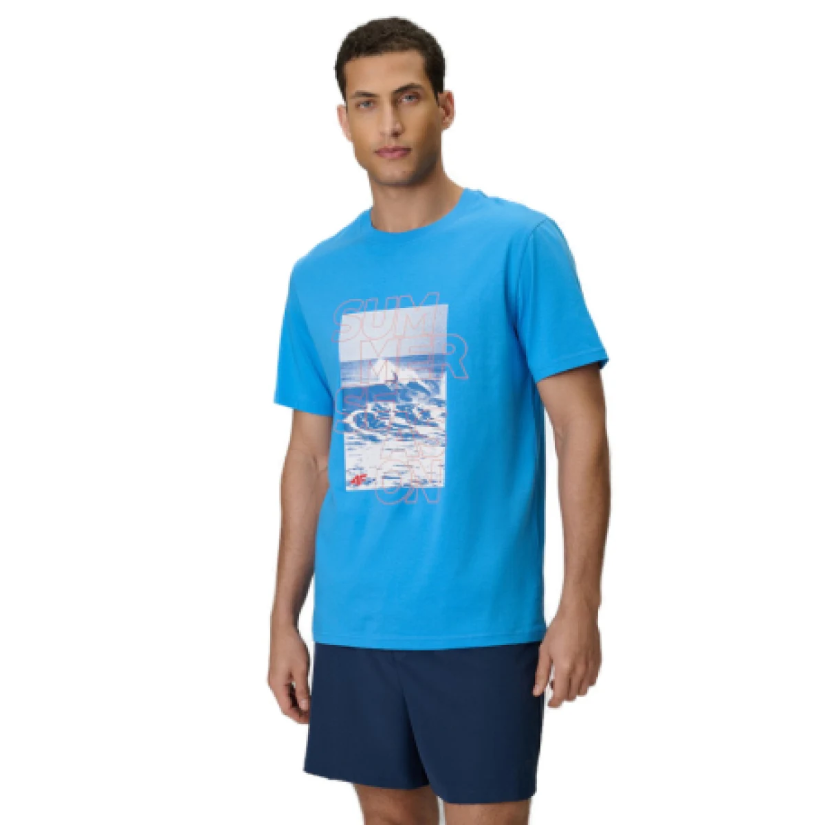 Pánské tričko s krátkým rukávem 4F TSHIRT M2783-33S-BLUE · záber 1