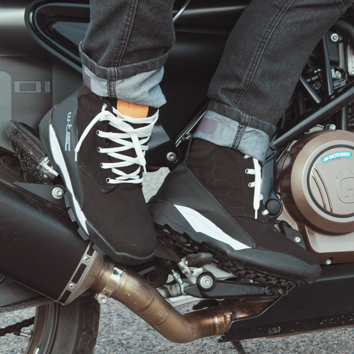 Moto topánky W-TEC Duasoler Farba čierna, · záber 5