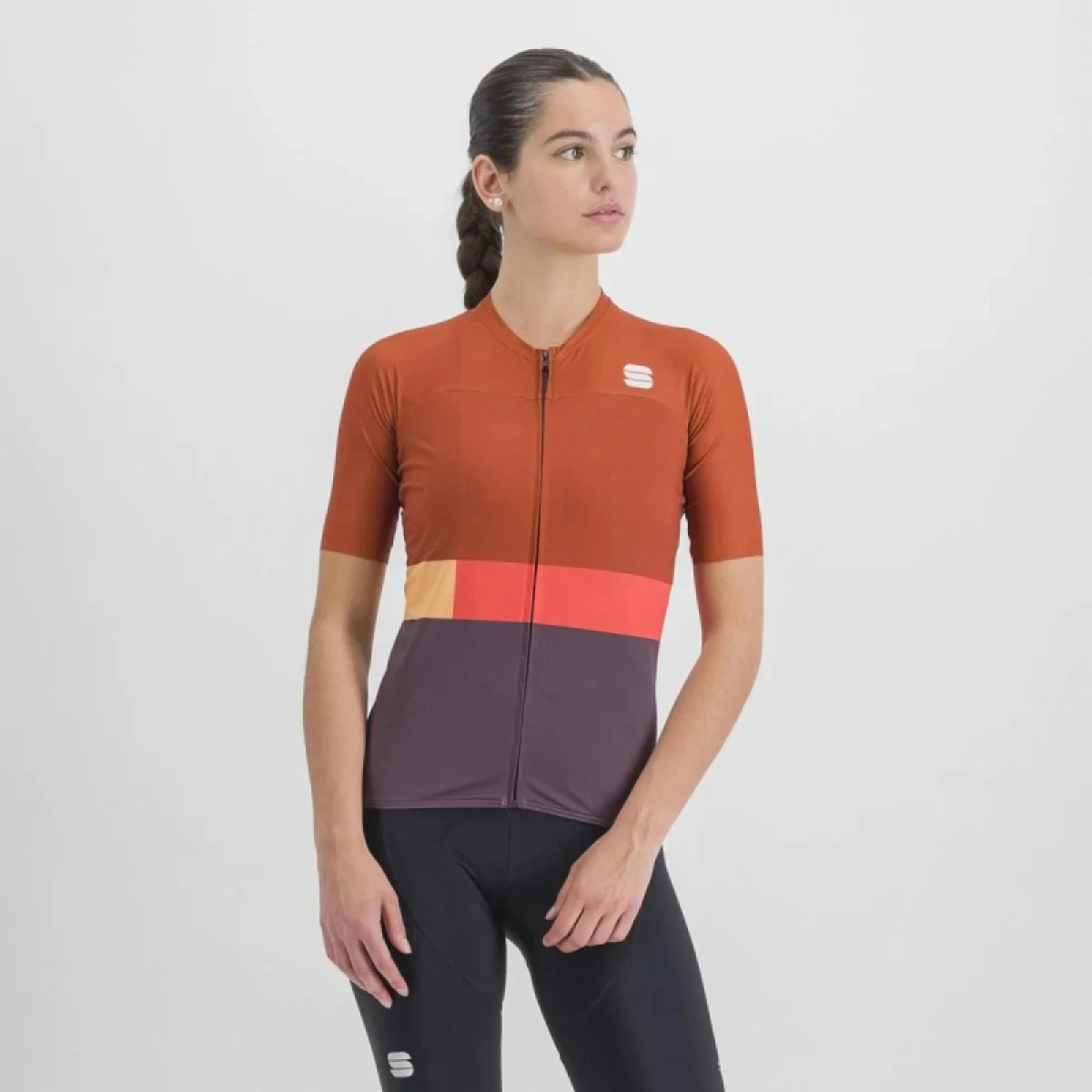 Dámský cyklistický dres s krátkým rukávem SPORTFUL Snap w jrs, huckleberry cayenna red · záber 2