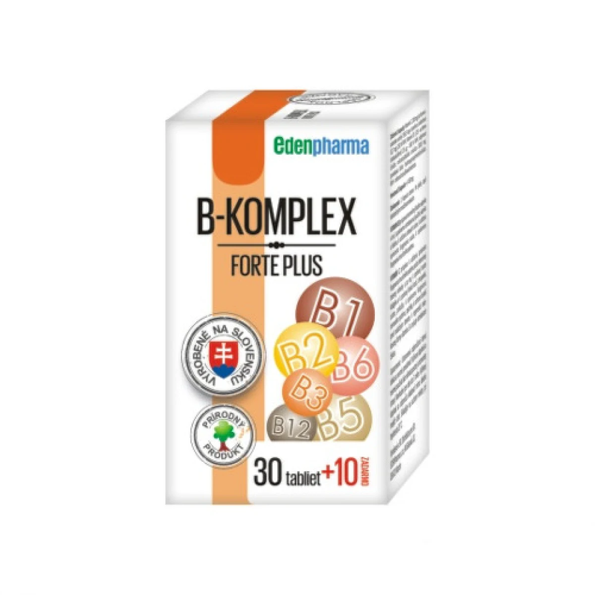 EDENPHARMA B-komplex forte plus 30 + 10 tabliet ZADARMO · záber 1