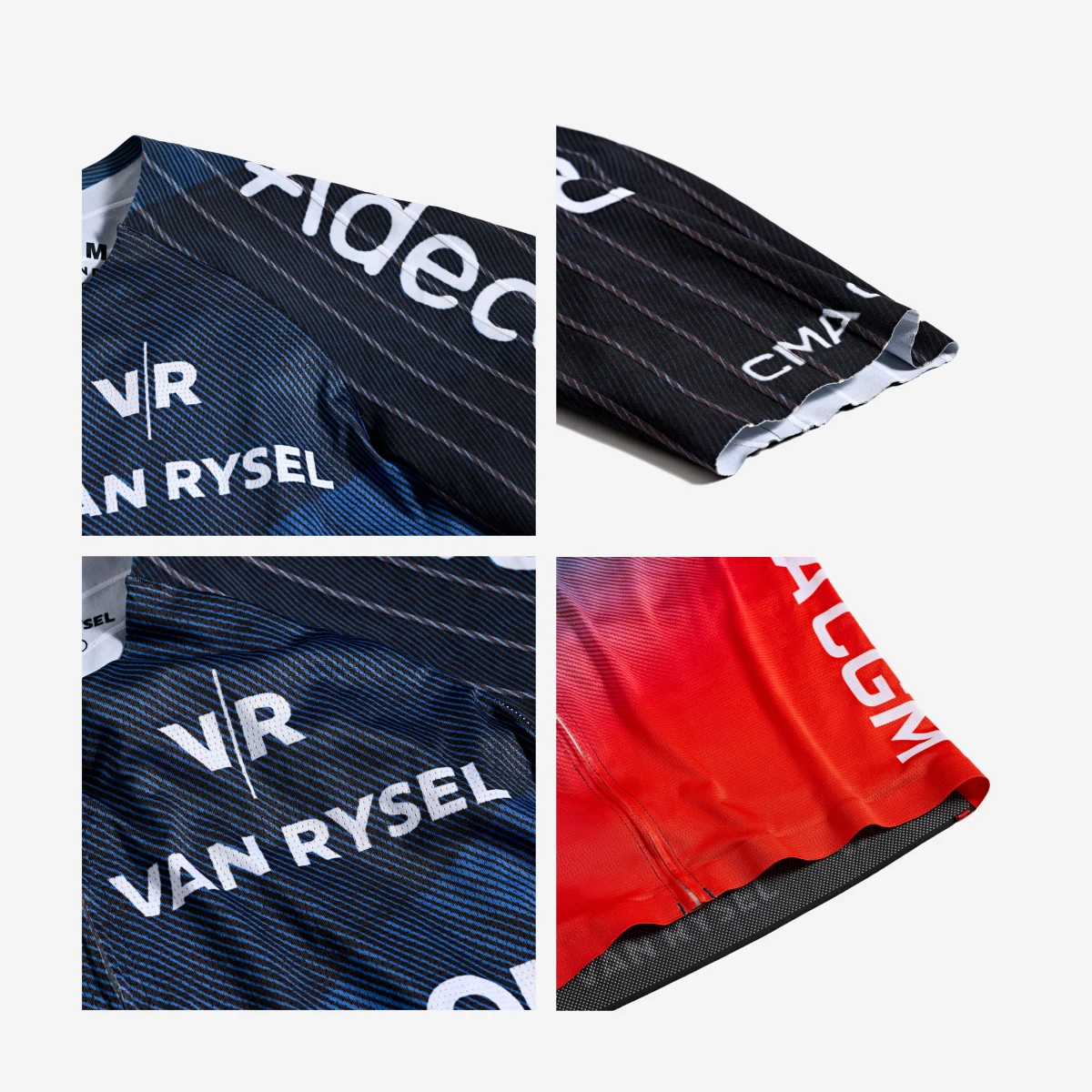 VAN RYSEL Oficiálny cyklistický dres RCR-F DECATHLON CMA CGM krátky rukáv XS · záber 2