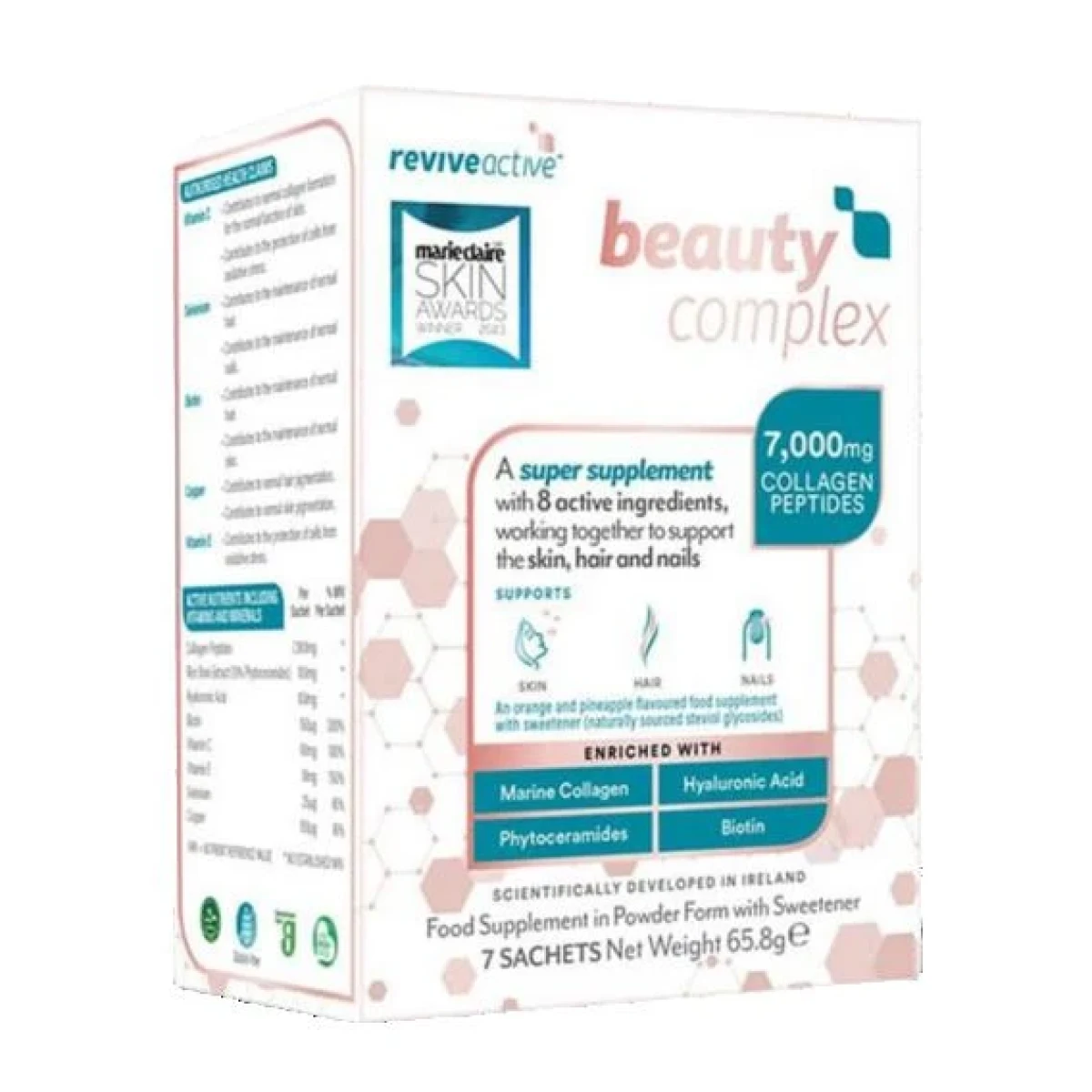 Reviveactive Beauty Complex (Pokožka, vlasy, nehty, dásně) 30 x 9,4g · záber 2