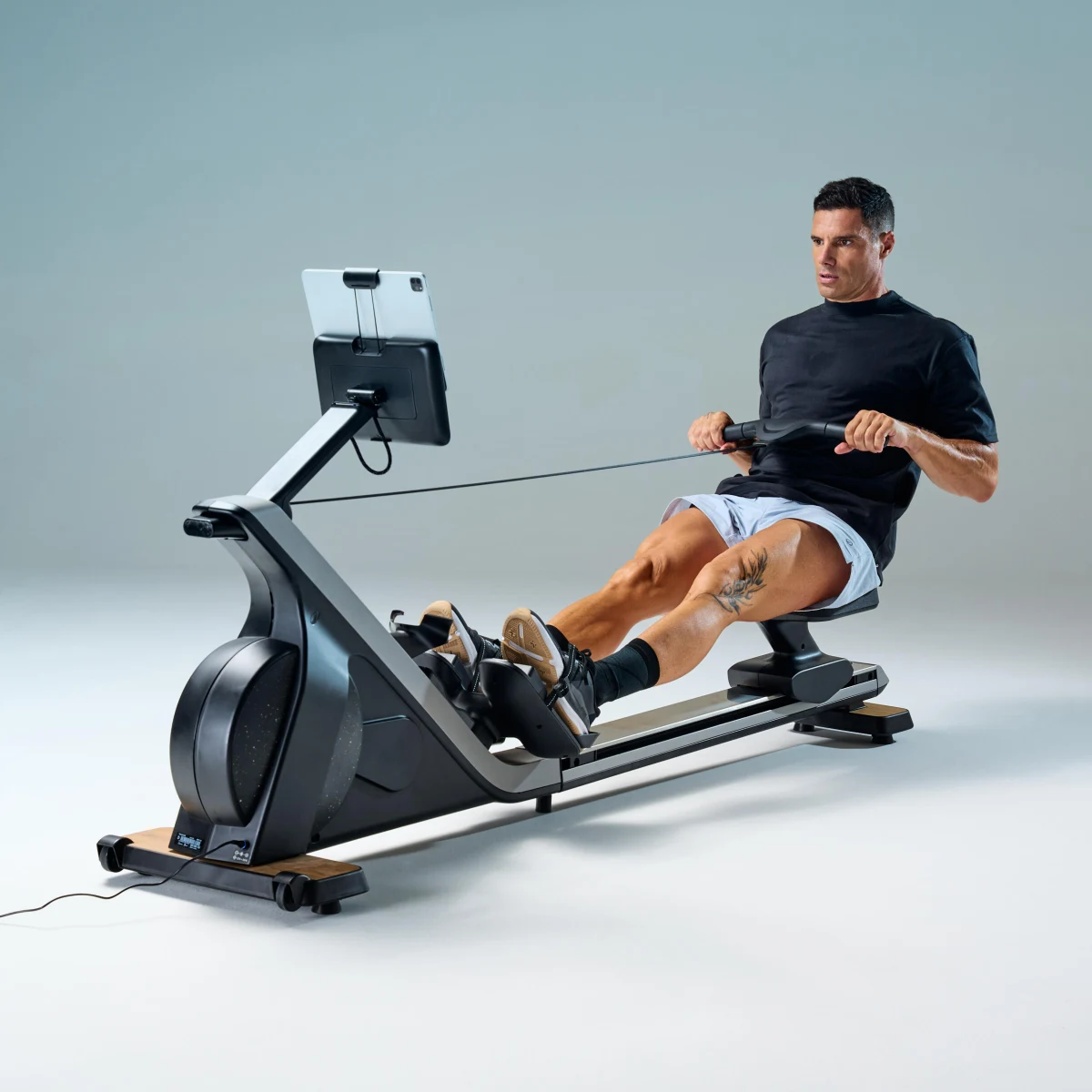 DOMYOS Veslovací trenažér Training Rower 900 s pripojením bez · záber 2