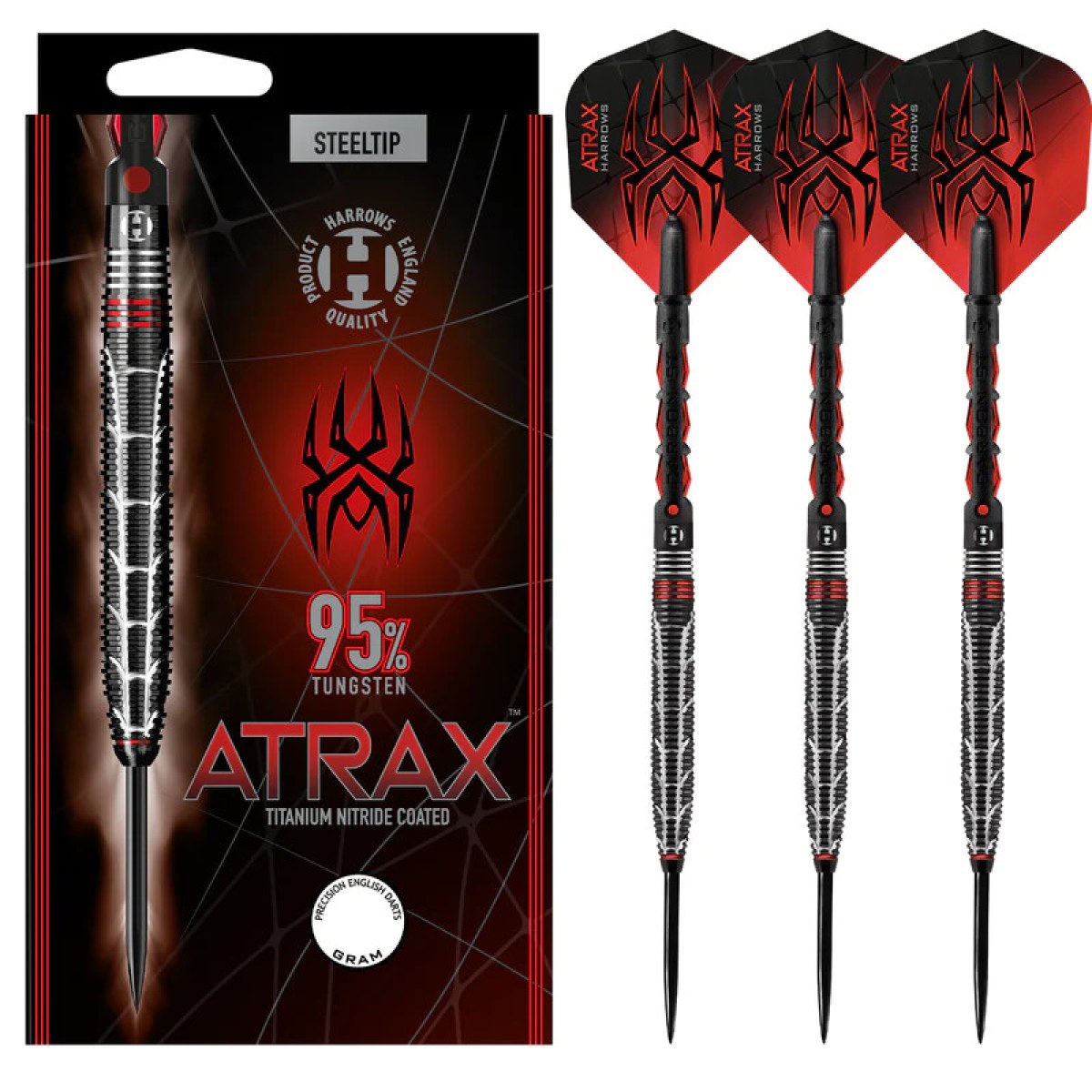 DART SZETT STEEL HARROWS ATRAX 21G, 95% WOLFRAM · záber 1