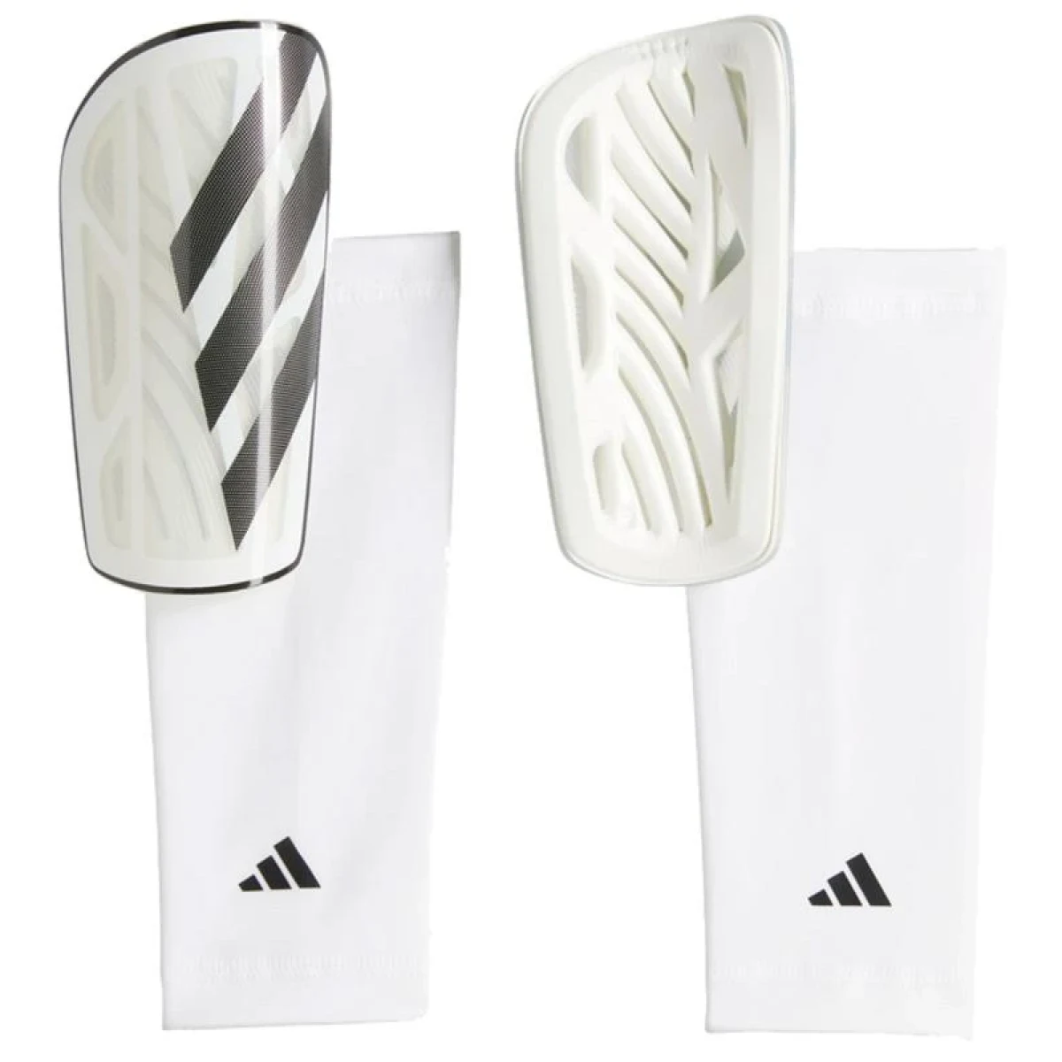 Fotbalový chránič ADIDAS TIRO SG LGE WHITE BLACK SILVMT · záber 4