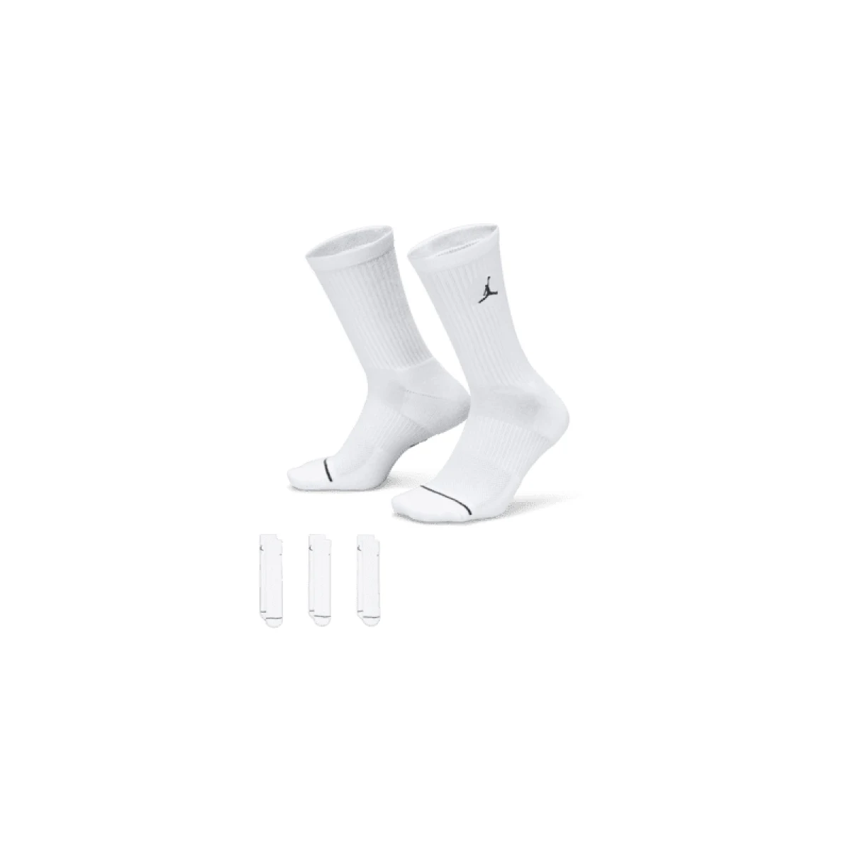 Pánské ponožky NIKE 3 PACK-Jordan Everyday Crew Socks (3 pairs) white white white · záber 2