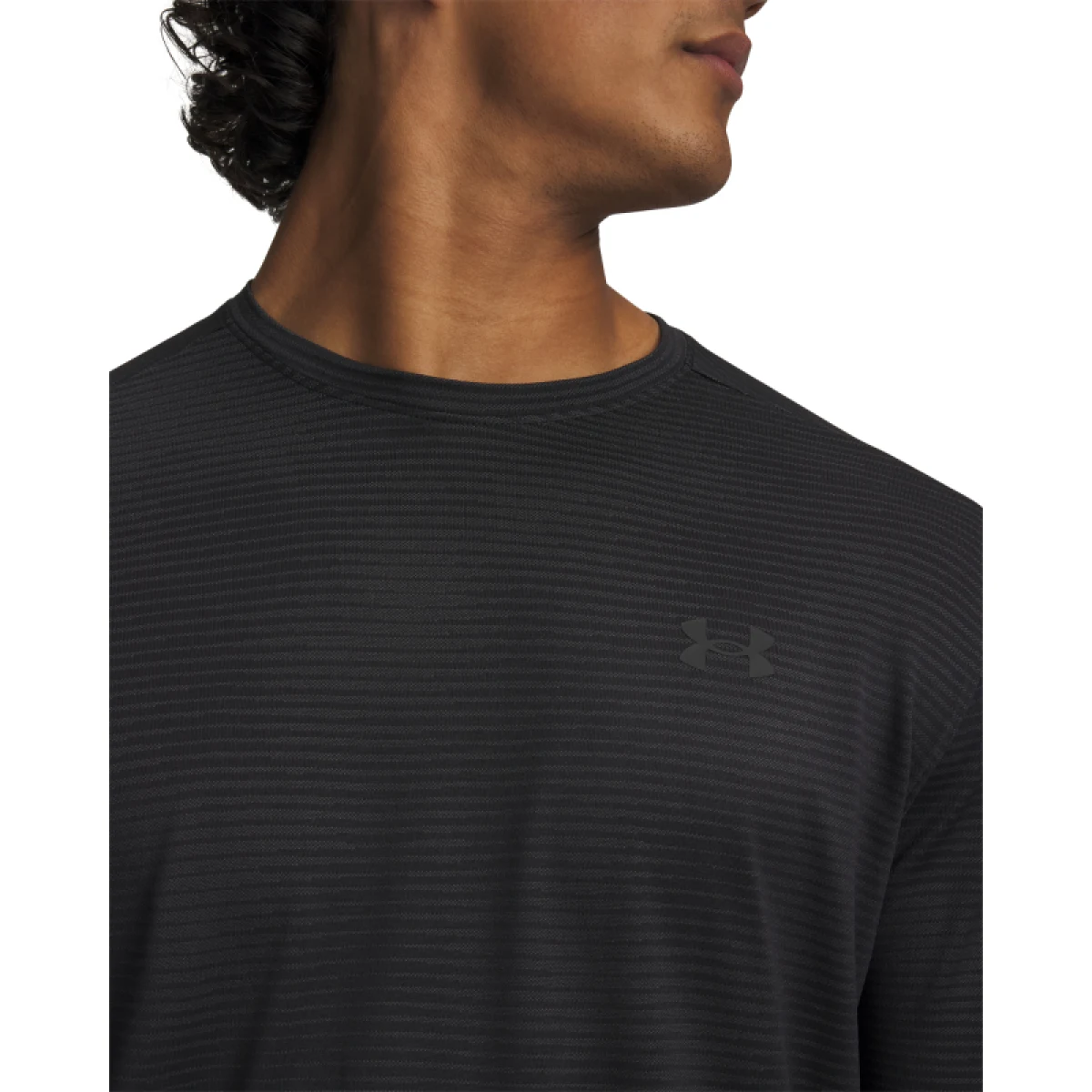 Pánske tréningové tričko s krátkym rukávom UNDER ARMOUR UA Tech Vent VHS Jacquard SS-BLK · záber 2