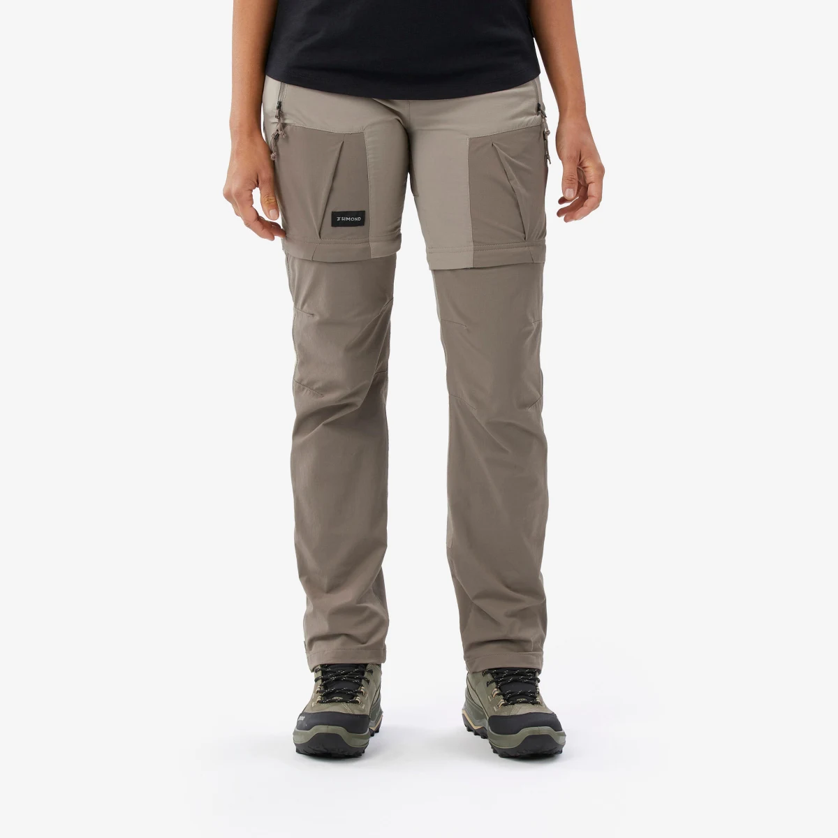 SIMOND Dámske odopínateľné nohavice 2 v 1 MT500 na treking v horách XS-S (L30) · záber 1