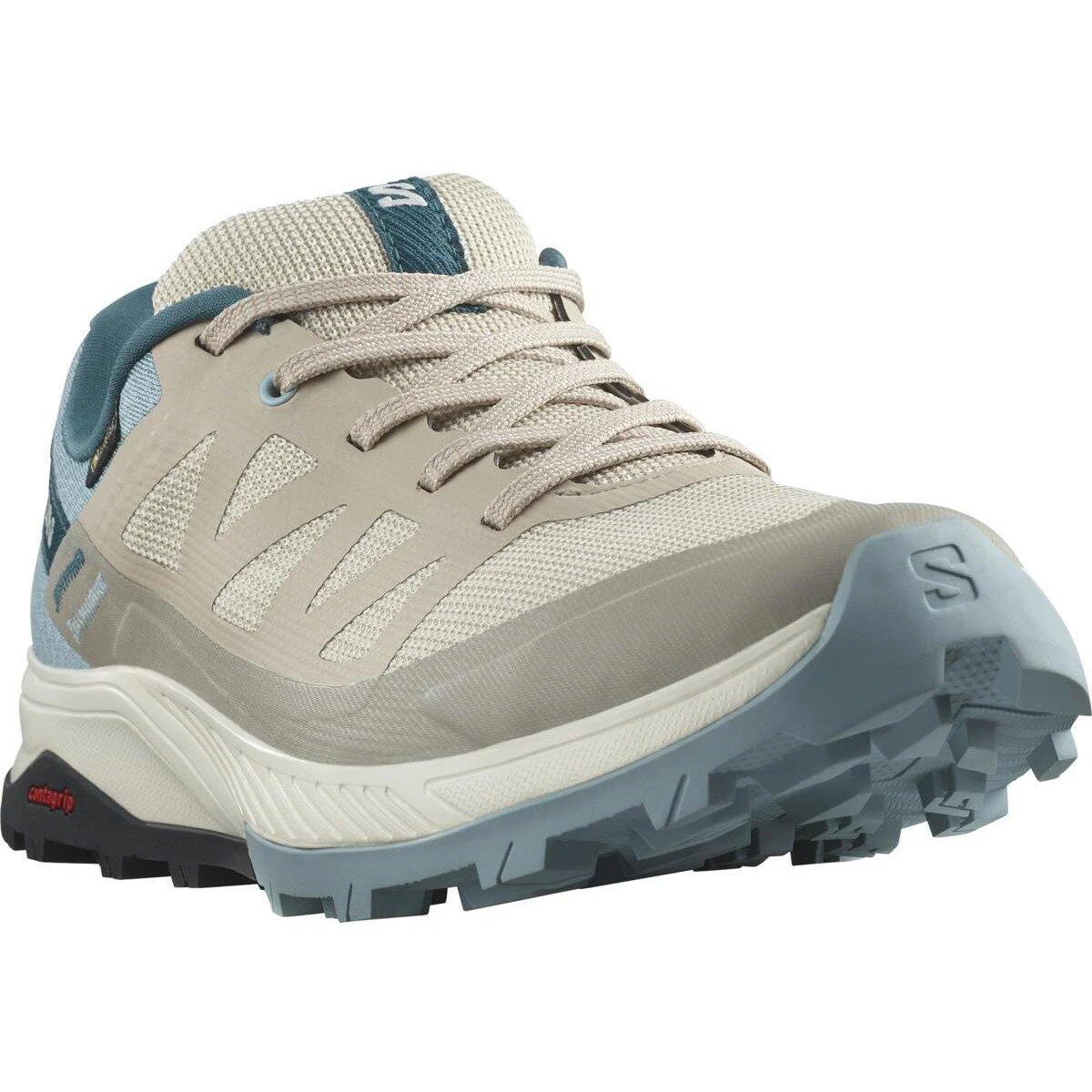 Salomon Outrise GTX W - Velikost: 42 | Barva: Sivá, Béžová · záber 2