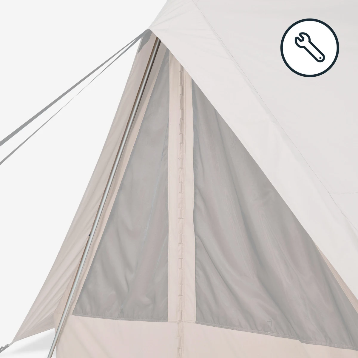 QUECHUA Vchodová tyč – náhradný diel do predsiene stanu Tepee 5.2 Polycoton bez · záber 1