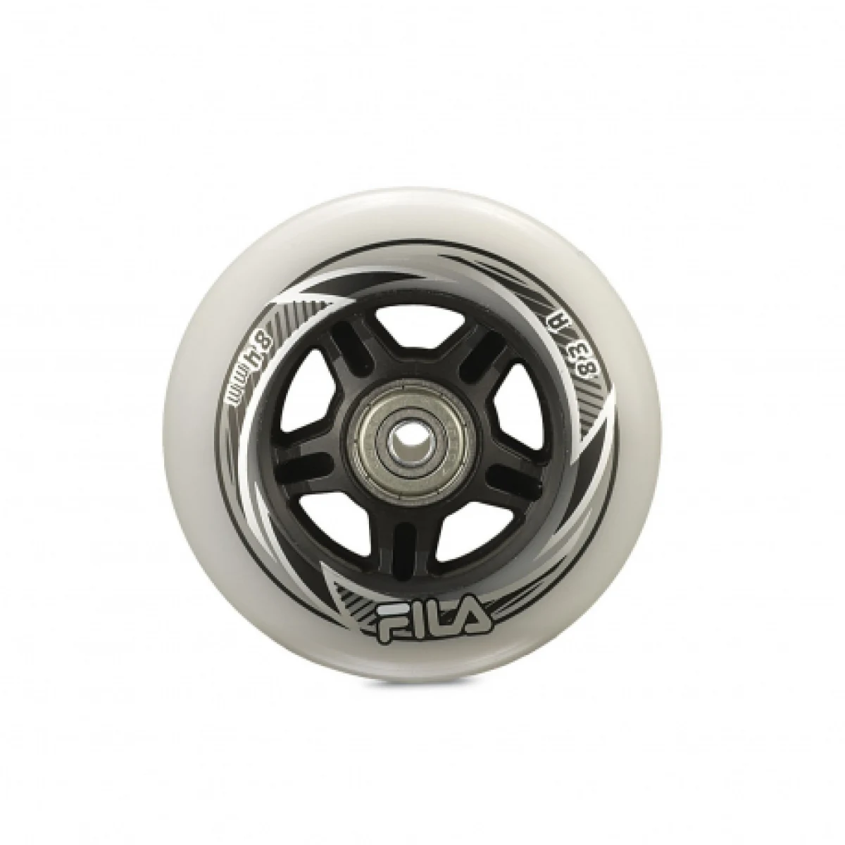 Kolečka, ložiska a vymezovač na brusle FILA SKATES WHEELS 84MM 83A+A7+AS8MM · záber 1