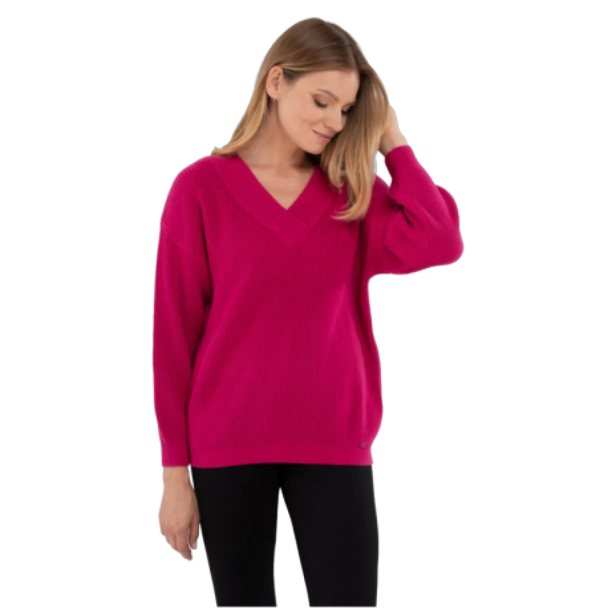 Dámský svetr VOLCANO S-VIDA-401-PINK · záber 1