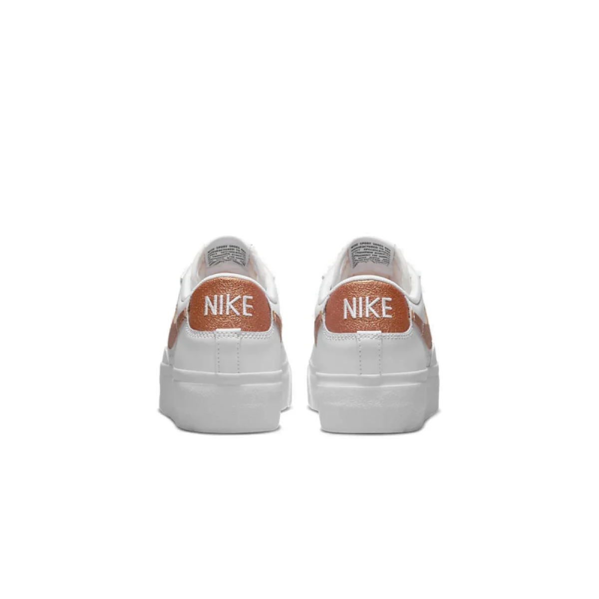 Dámská vycházková obuv NIKE Blazer Low Platform white black sail metallic copper · záber 5