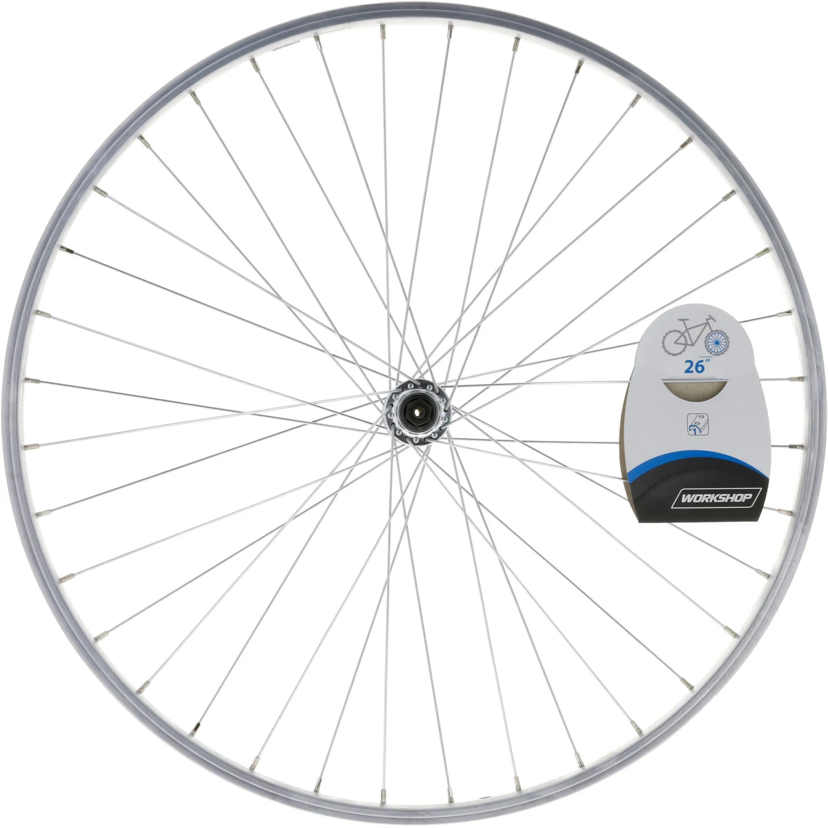 ROCKRIDER Predné koleso na 26" horský bicykel jednostenný ráfik V-Brake rýchloupinák NO SIZE · záber 2