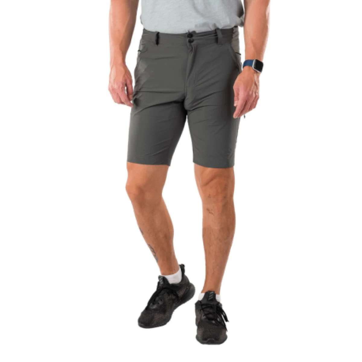 Pánske turistické kraťasy NORTHFINDER HALMO-319grey · záber 1