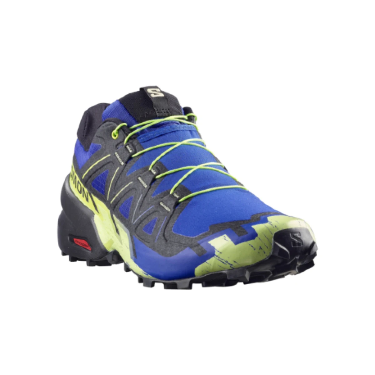 Pánska bežecká trailová obuv SALOMON Speedcross 6 M bluing black acid lime · záber 1