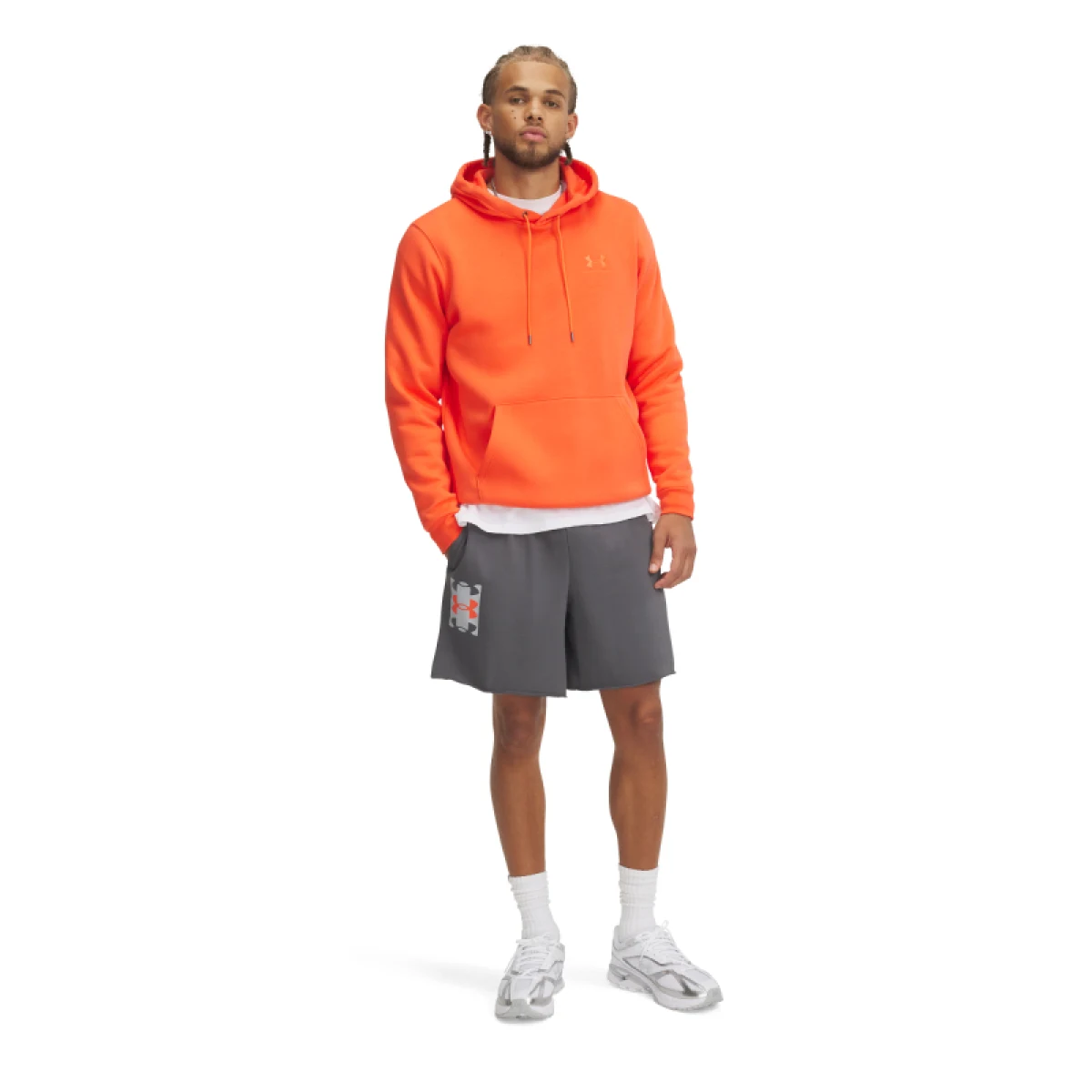 Pánské teplákové kraťasy UNDER ARMOUR UA Rival TerryLogo8inShort-GRY · záber 4