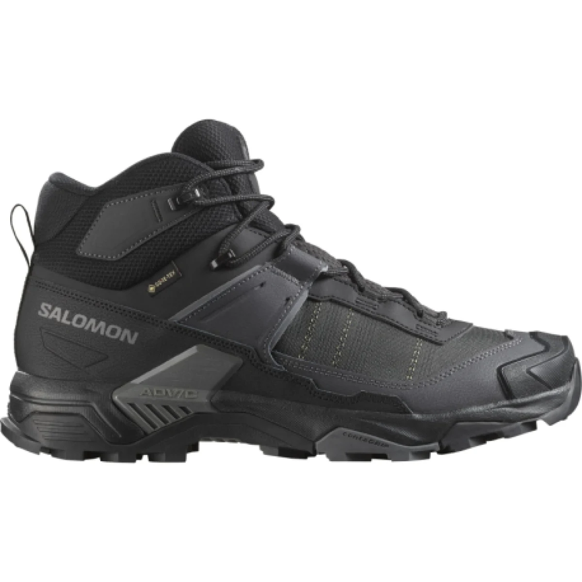 Pánska členková turistická obuv SALOMON X Ultra 5 Mid GTX M black asphalt castlerock · záber 1
