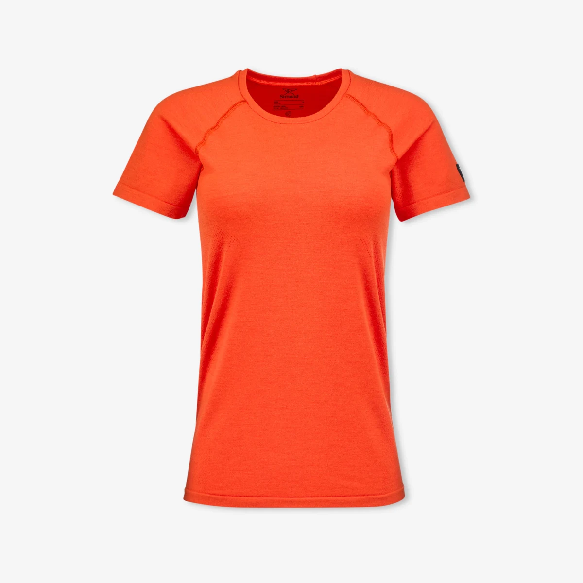 SIMOND Dámske tričko Merino Seamless krátky rukáv oranžové S · záber 2