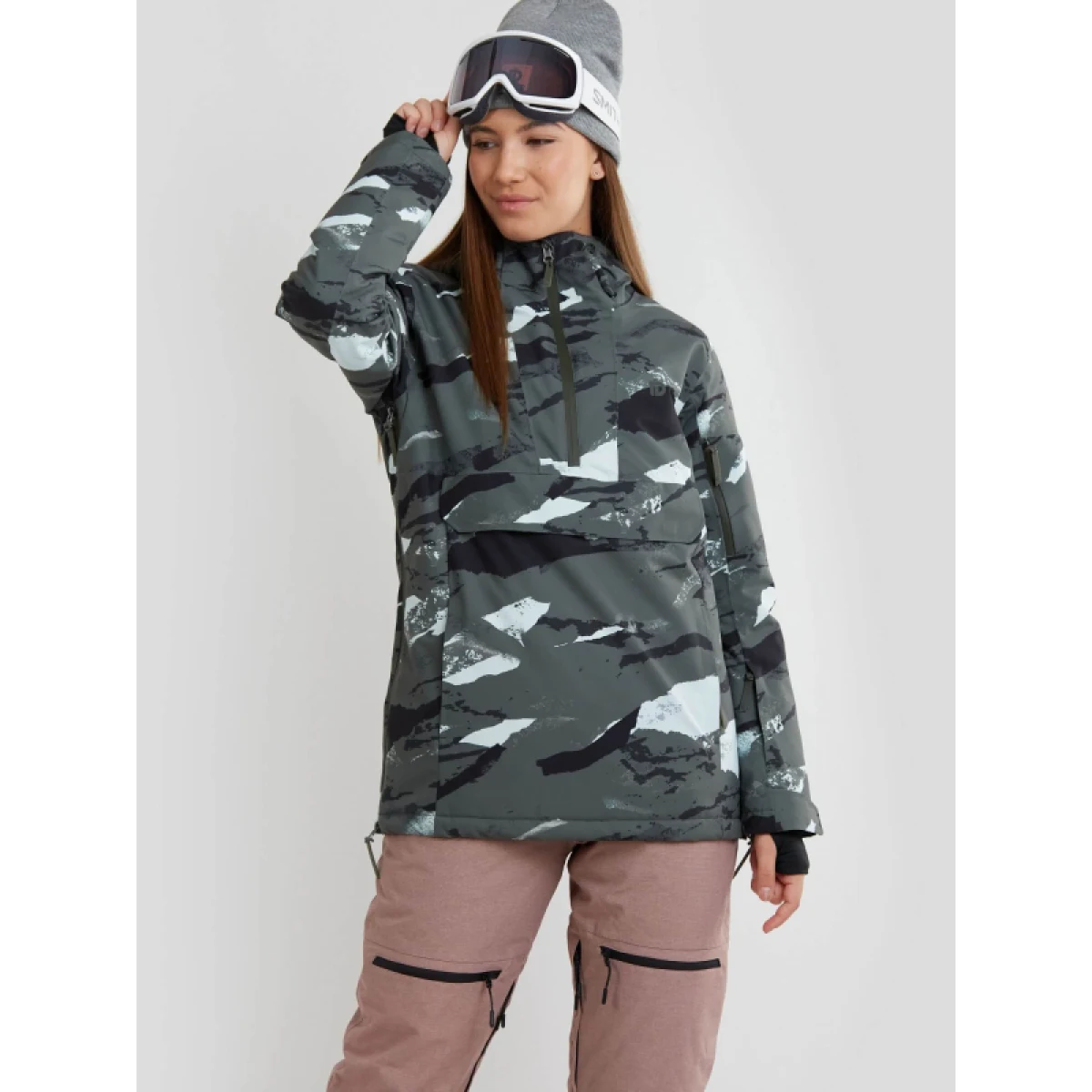 Dámska lyžiarska bunda FUNDANGO Birch Anorak-565-moss · záber 2