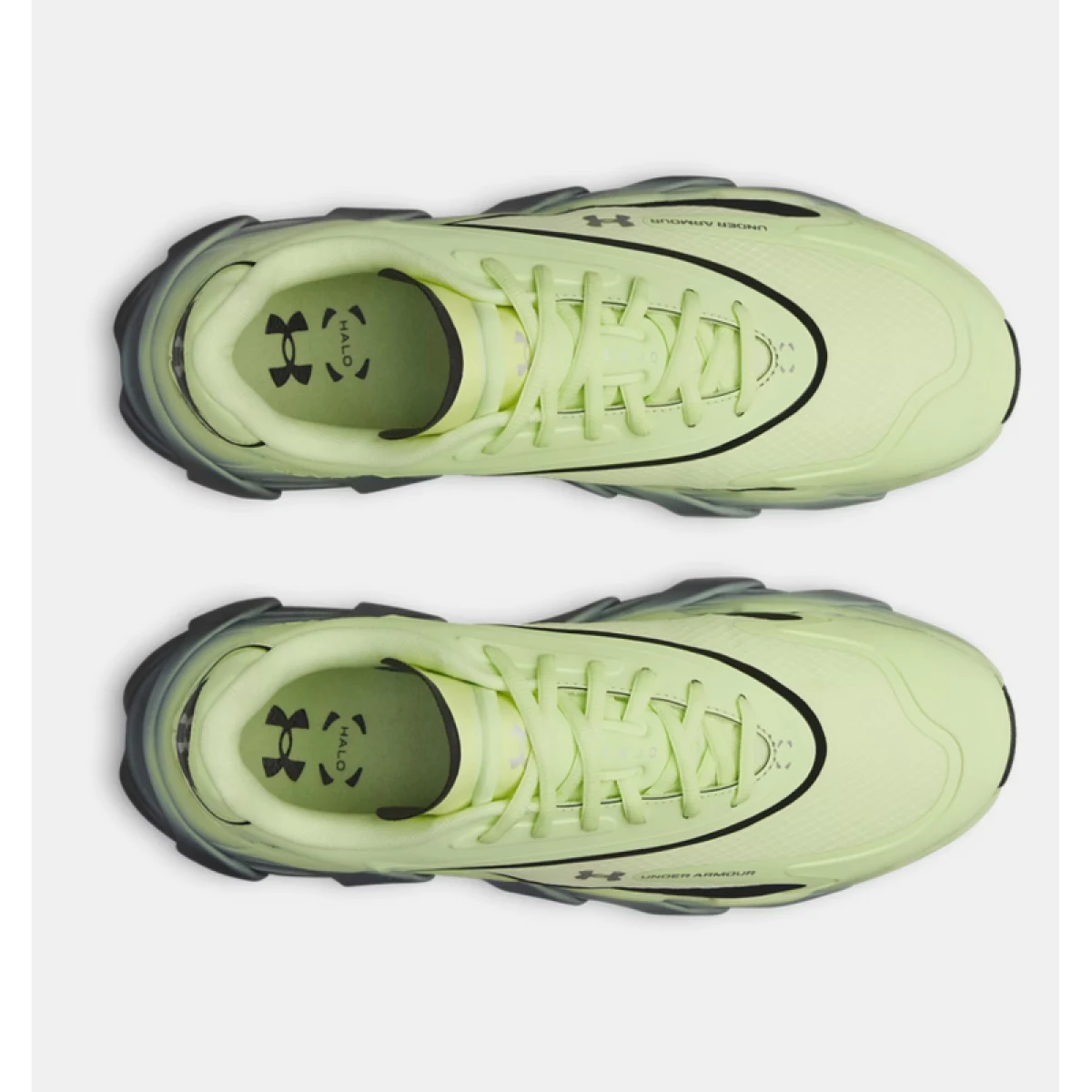 Pánska bežecká obuv UNDER ARMOUR UA Halo Runner SE M fade green black metallic silver · záber 5