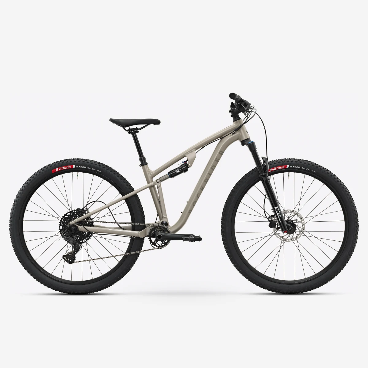 ROCKRIDER Horský bicykel EXPL 140 S 29" hliníkový rám béžový L (175-184 cm) · záber 1