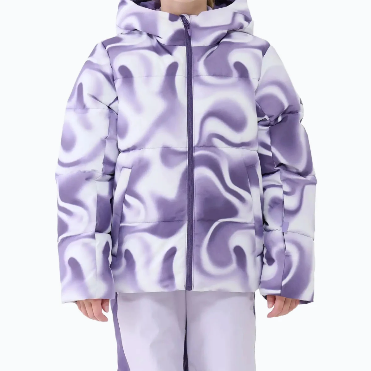 Dievčenská lyžiarska bunda 4F JUNIOR TECHNICAL JACKET F0826-4FJWAW25TTJAF0826-90A-MULTICOLOUR ALLOVER · záber 4