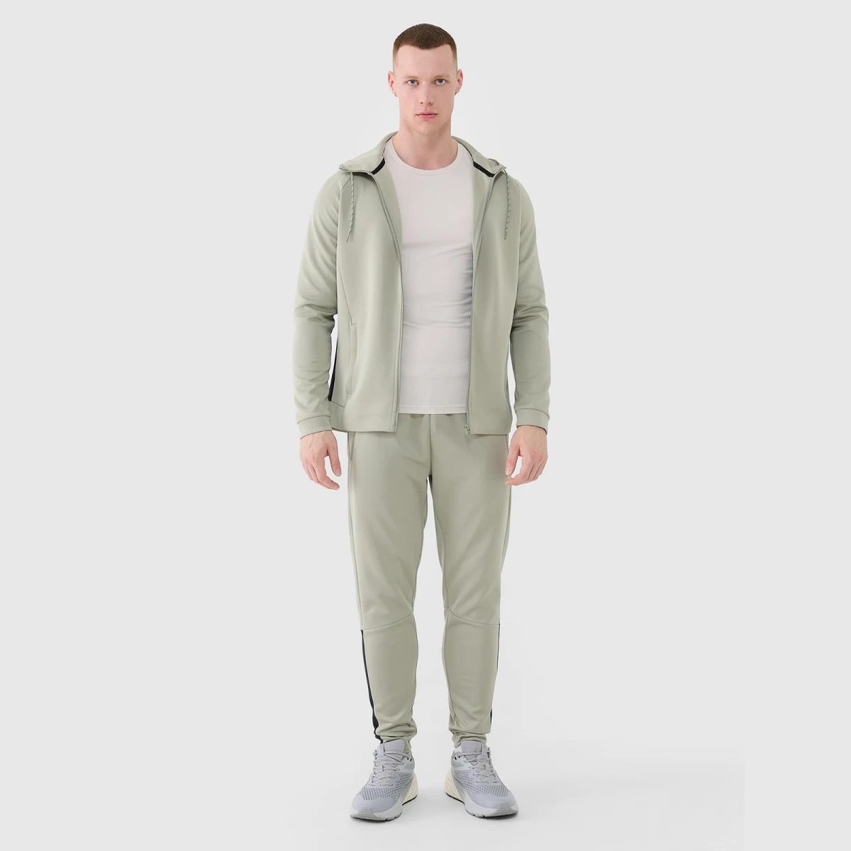 Pánské sportovní rychleschnoucí kalhoty - khaki · záber 1