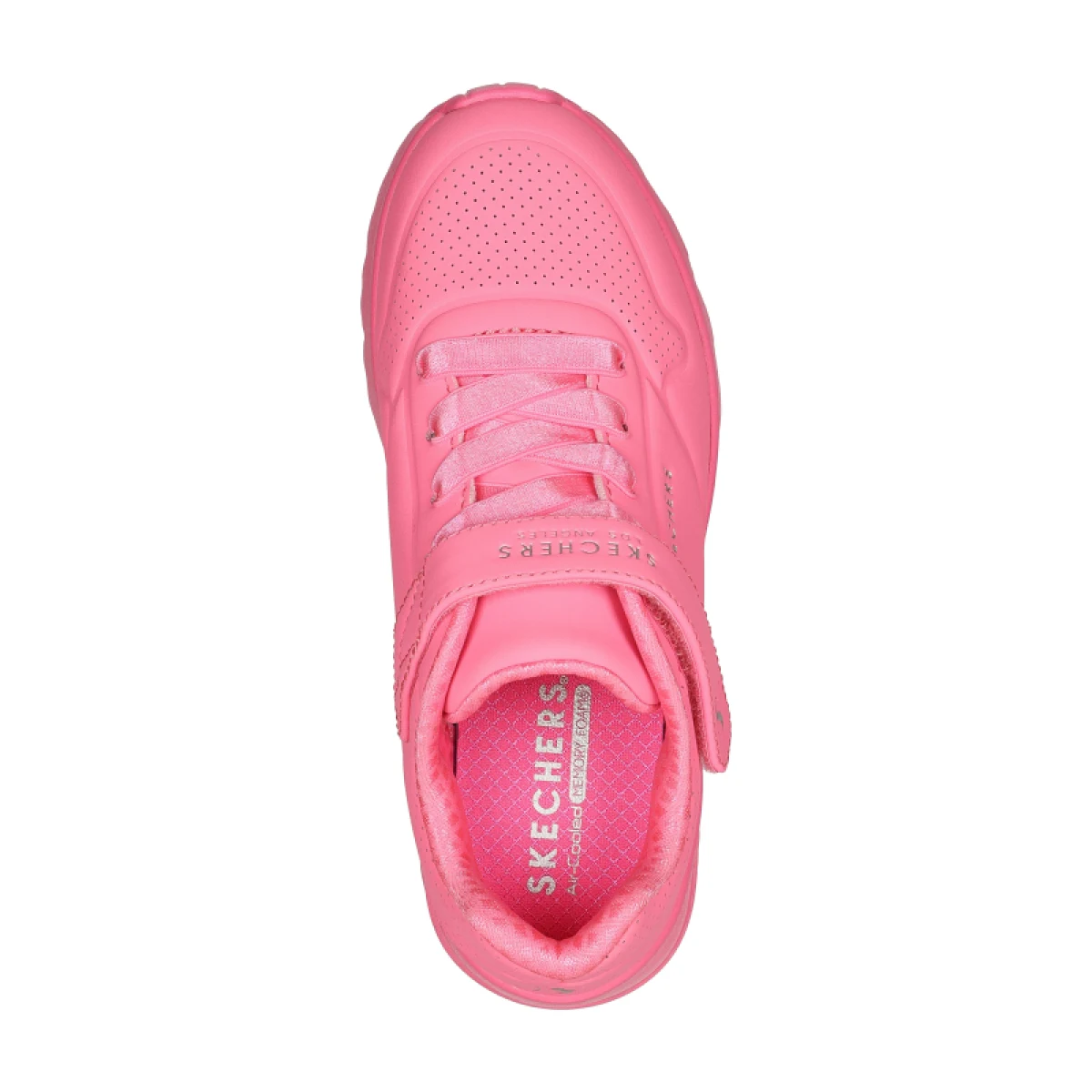 Dívčí rekreační obuv SKECHERS Uno Lite K neon pink · záber 4