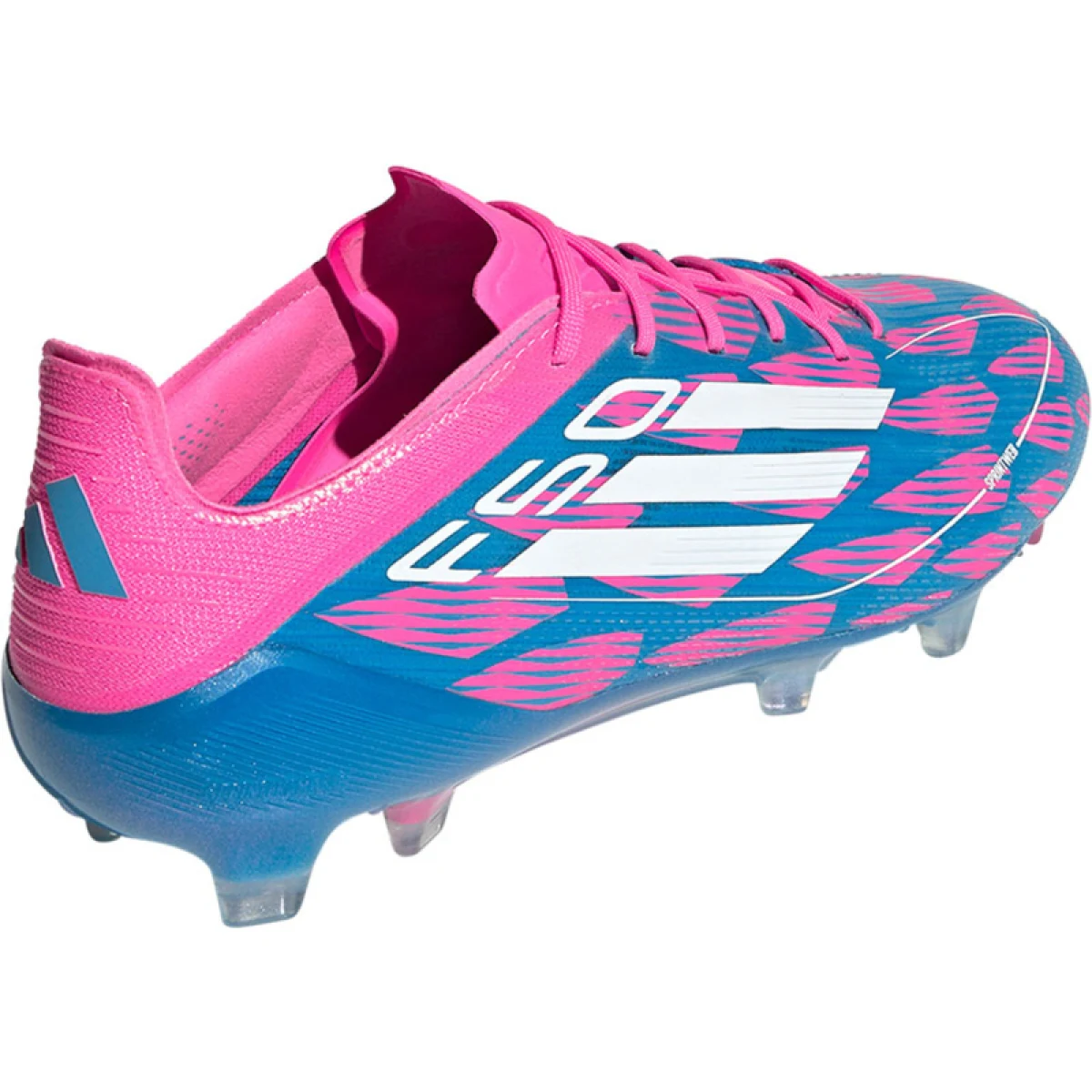 Pánské outdoorové fotbalové kopačky ADIDAS F50 Elite M FG solar blue cloud white solar pink · záber 5