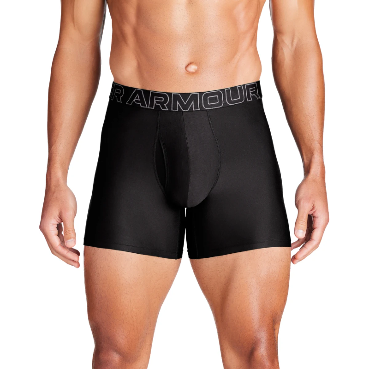 Pánské boxerky UNDER ARMOUR 3 PACK-UA PERFORMANCE TECH- SOLID 6in-BLK · záber 2
