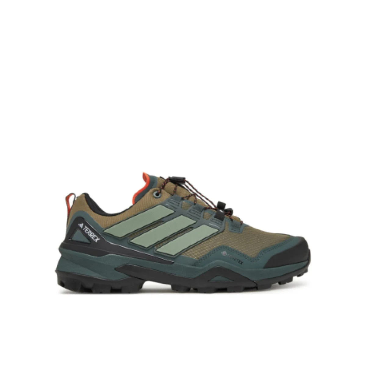 Pánska nízka turistická obuv ADIDAS Terrex Skychaser GTX M olive strata silver green core black · záber 1