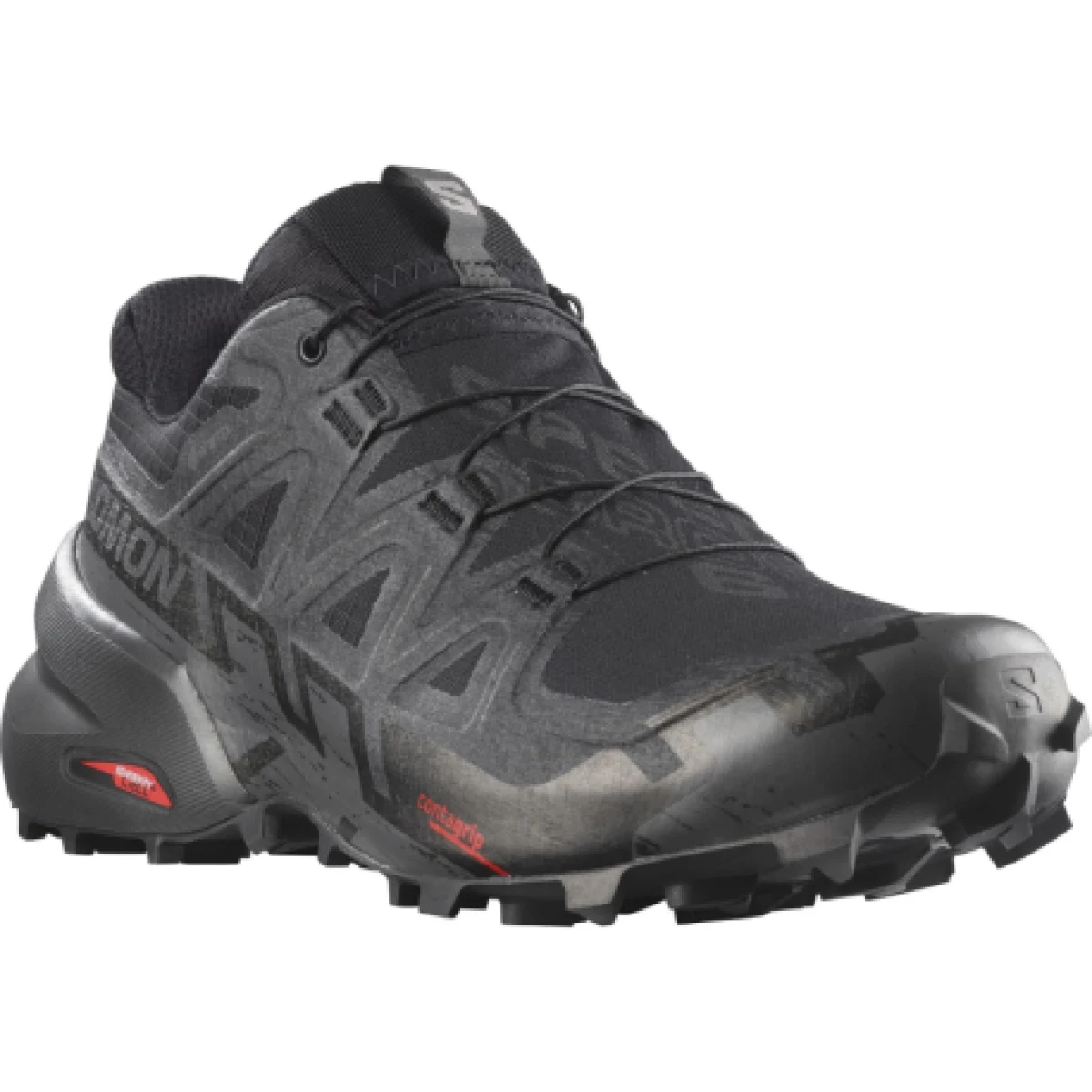 Pánská běžecká trailová obuv SALOMON Speedcross 6 GTX M black black phantom · záber 1